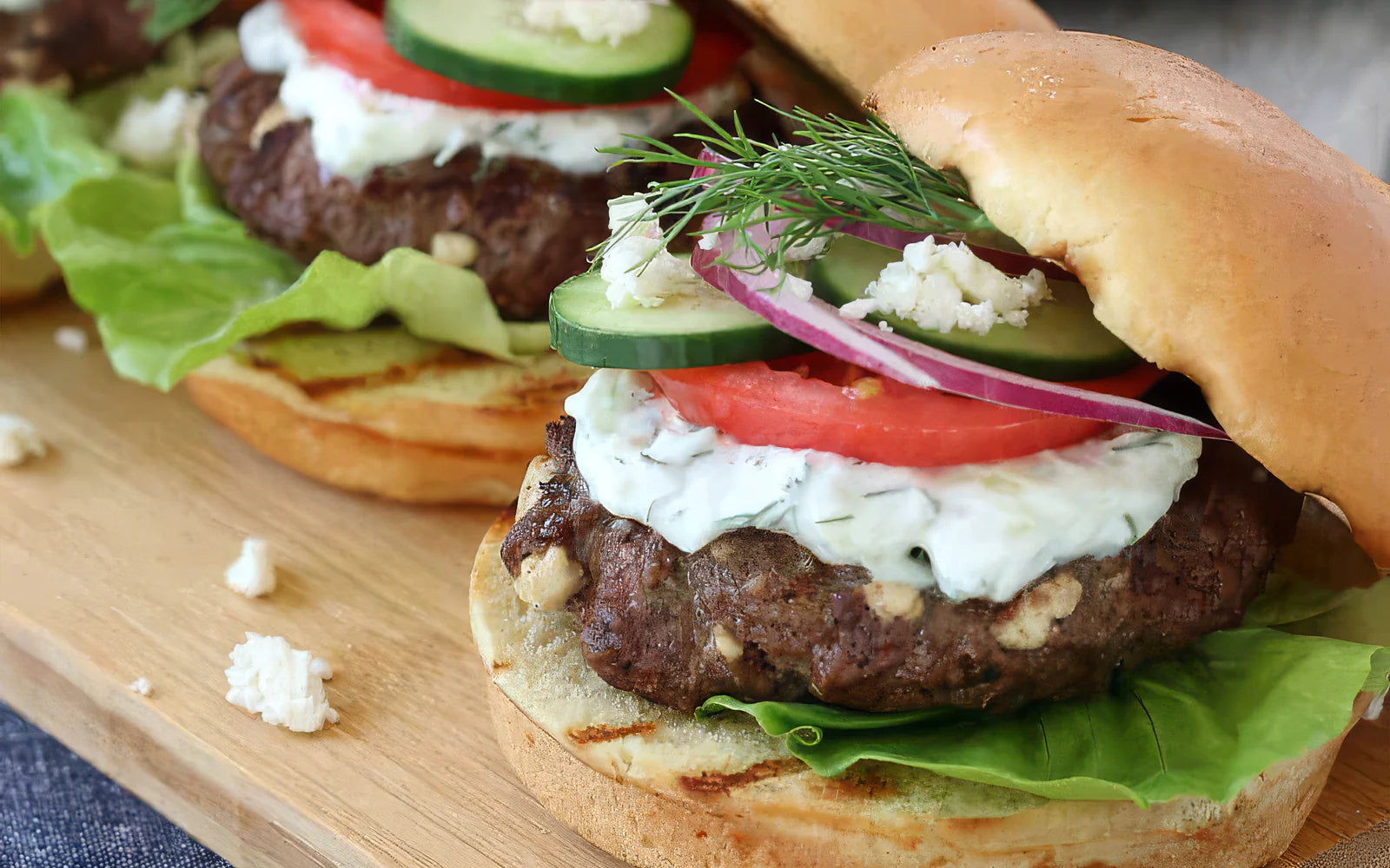 Greek Burgers (Juicy, with Feta)